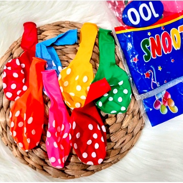 BALON PESTA MOTIF POLKADOT BALON  BAHAN LATEX TEBAL MURAH BISA COD