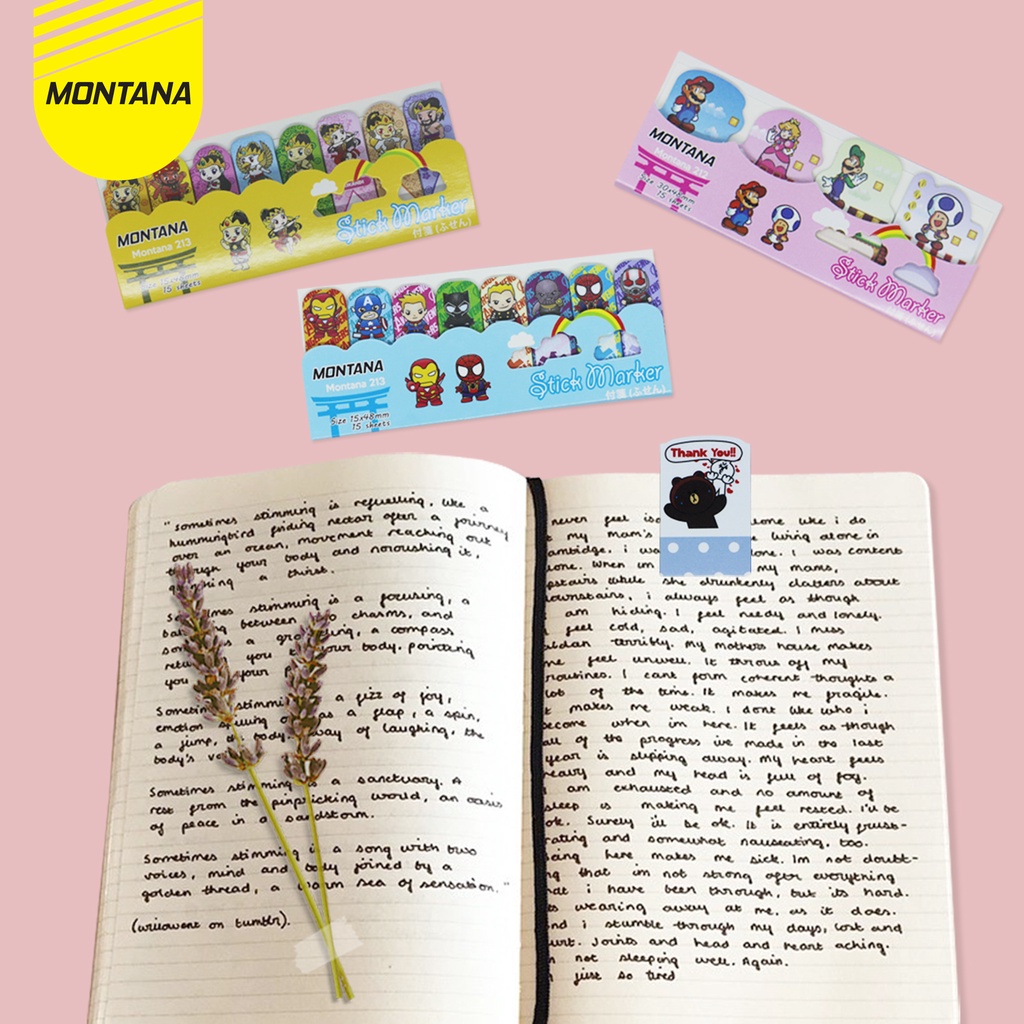 MONTANA Memo Stick / Sticky Note / Memo Tempel Montana 212-6