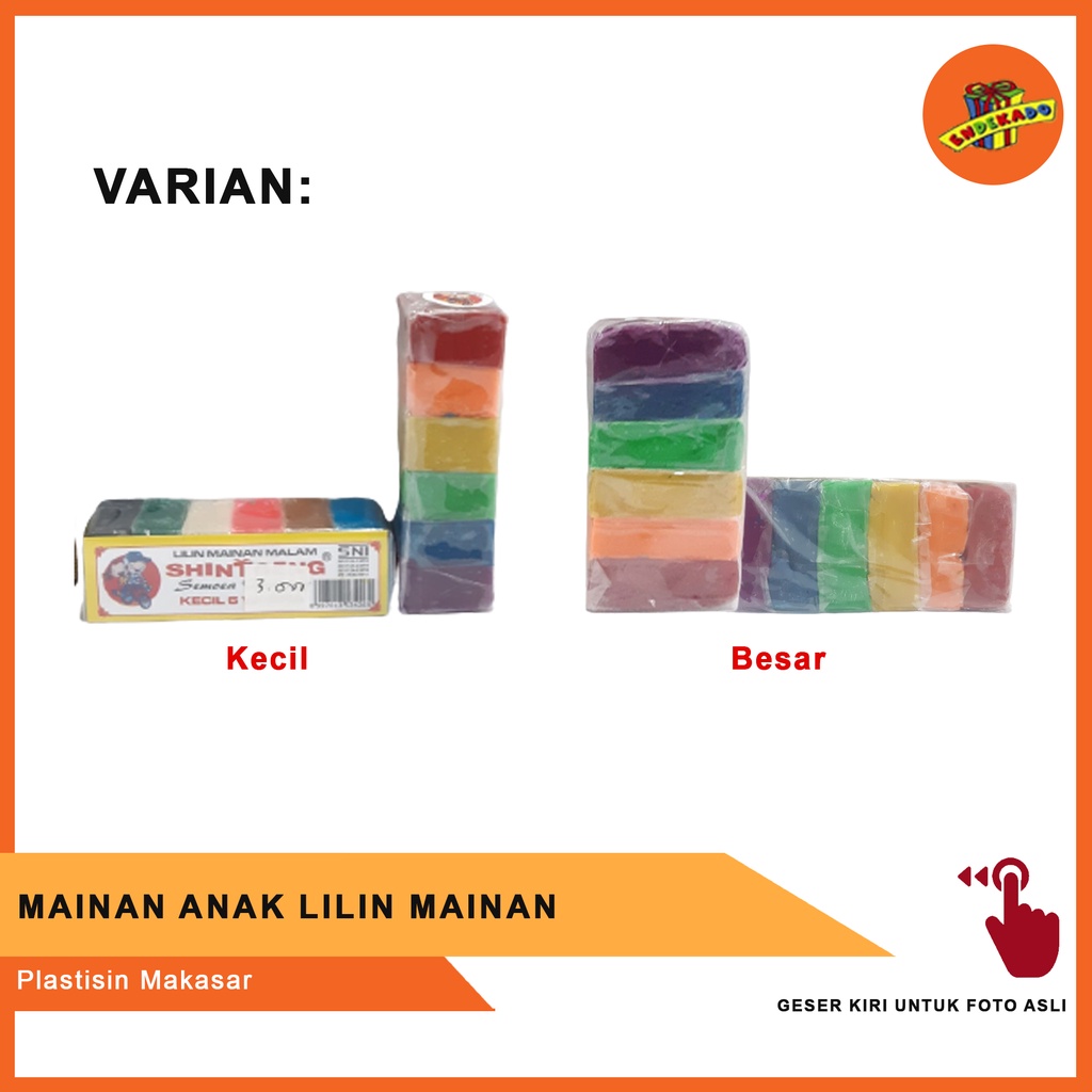 MAINAN ANAK LILIN MAINAN - Plastisin Makassar