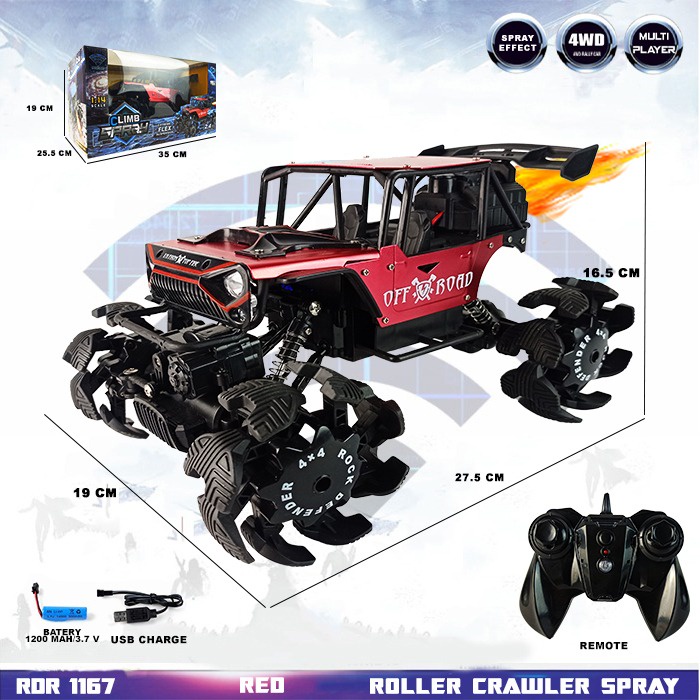 PROMO RDR1167 RC Rock Crawler Buggy Offroad Asap Mainan Anak Mobil Remote Control Radio Control Off Road Gunung Hobi Koleksi Remot Kontrol RADAR