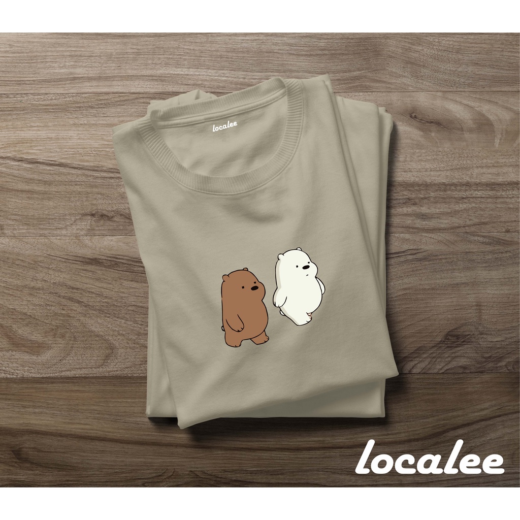BEARS KREM TSHIRT-KAOS UNISEX BEAR-KAOS KOLEKSI BEAR
