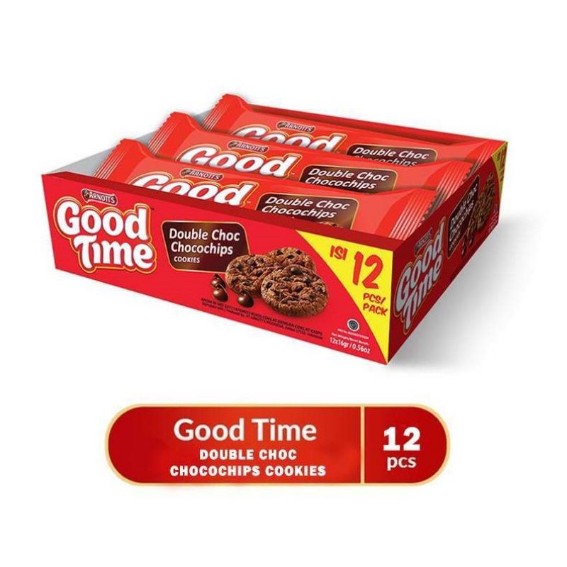 

GoodTime Cookies Coklat Isi 12pcs x 17g