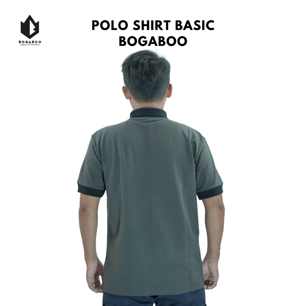 BISA COD Kaos polo shirt pria kerah BOGABOO - kaos Berkerah - kaos polo outdoor - kaos polo gunung - kaos polo hiking -baju kaos berkerah