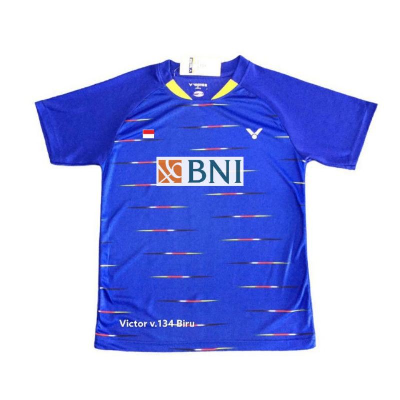 Baju badminton victor LOKAL V134 jersey bulutangkis terbaru