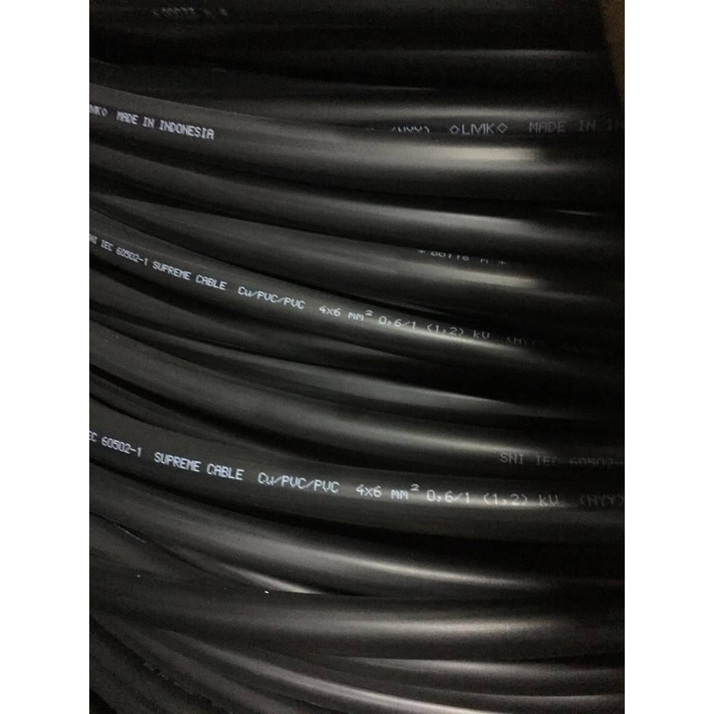 Kabel NYYHY / Serabut 4x6 4 X 6 Supreme eceran per-meter
