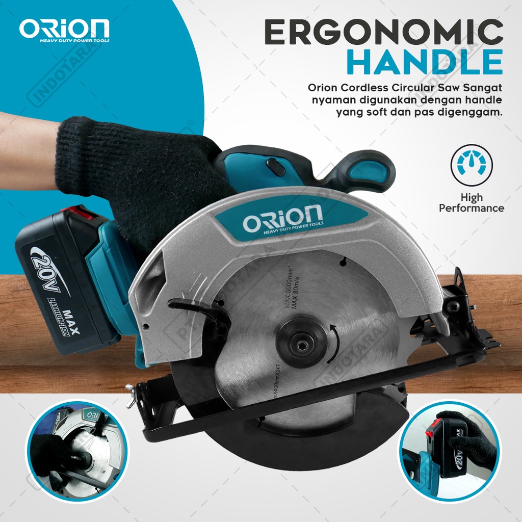 Cordless Circular Saw / Mesin Gergaji / Mesin Potong Orion CSM7600