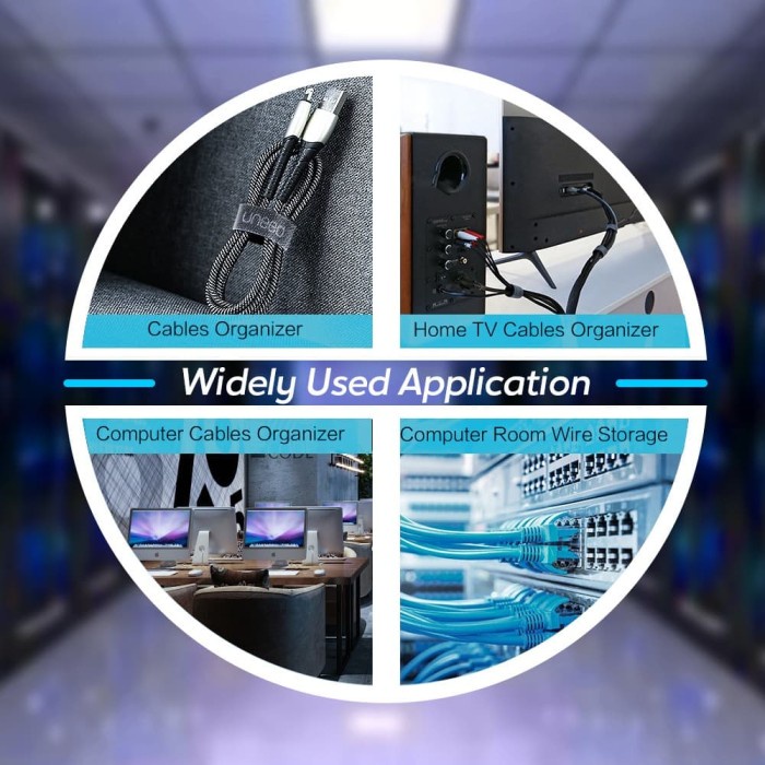 

PEREKAT-PENGIKAT- UNEED KABEL STRAP VELCRO CABLE TIES WINDER ORGANIZER - UCO102.3 -PENGIKAT-PEREKAT.