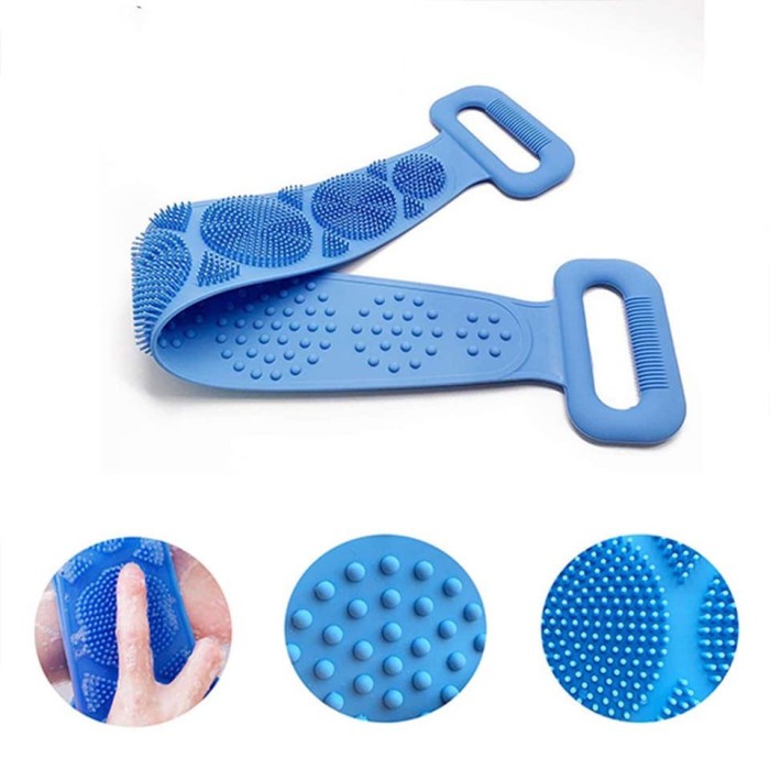 MurmerOfficial Sikat Punggung Badan Silicone Scrubber Sponge Mandi Alat Gosok Pembersih Daki Silikon 2 Sisi Karet R638