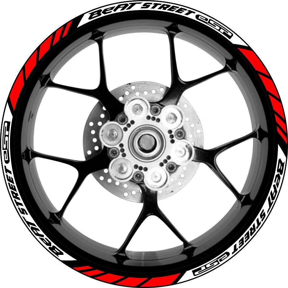 Stiker Velg Motor Wheel Striping Honda Beat Stret Esp Uk Velg 14