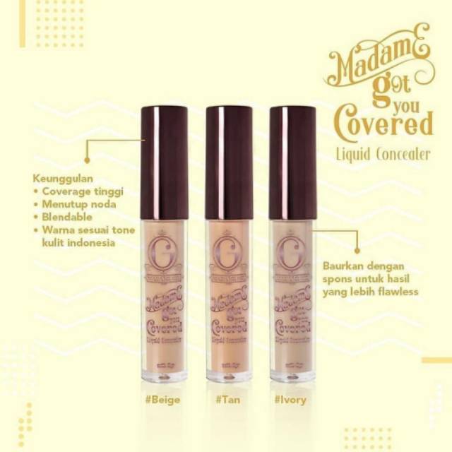 ☃Cutezz_Ching1☃Madame Gie Got You Covered Concealer 3g - Makeup Concealer