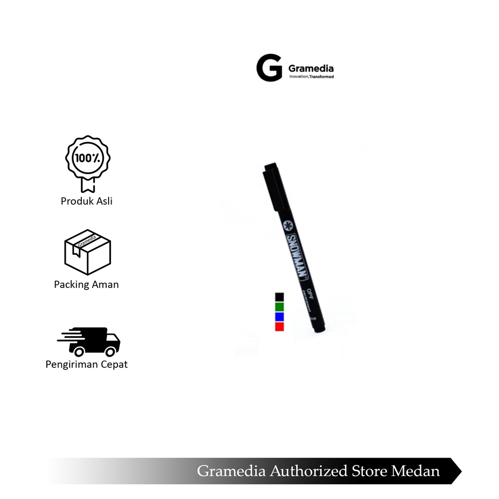 

Gramedia Medan - SNOWMAN OHP PERMANENT OPF-1 BLK/PC