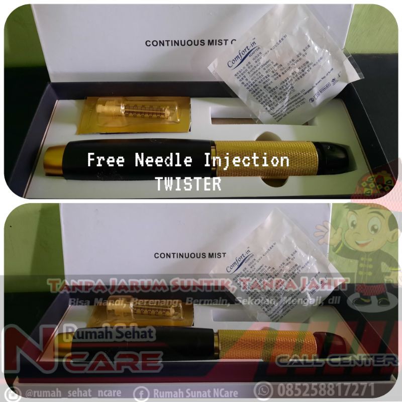 free needle injection (FNI) Twister