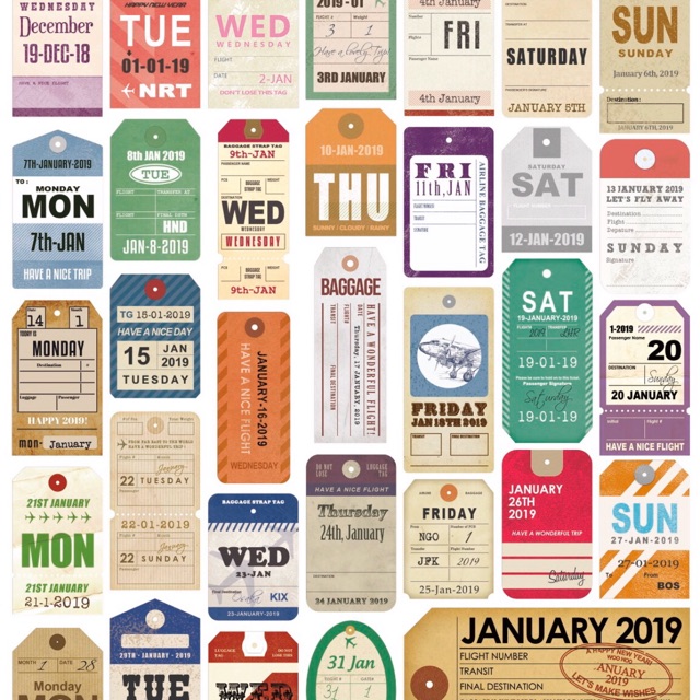 

TRAVEL TAG STICKER SET
