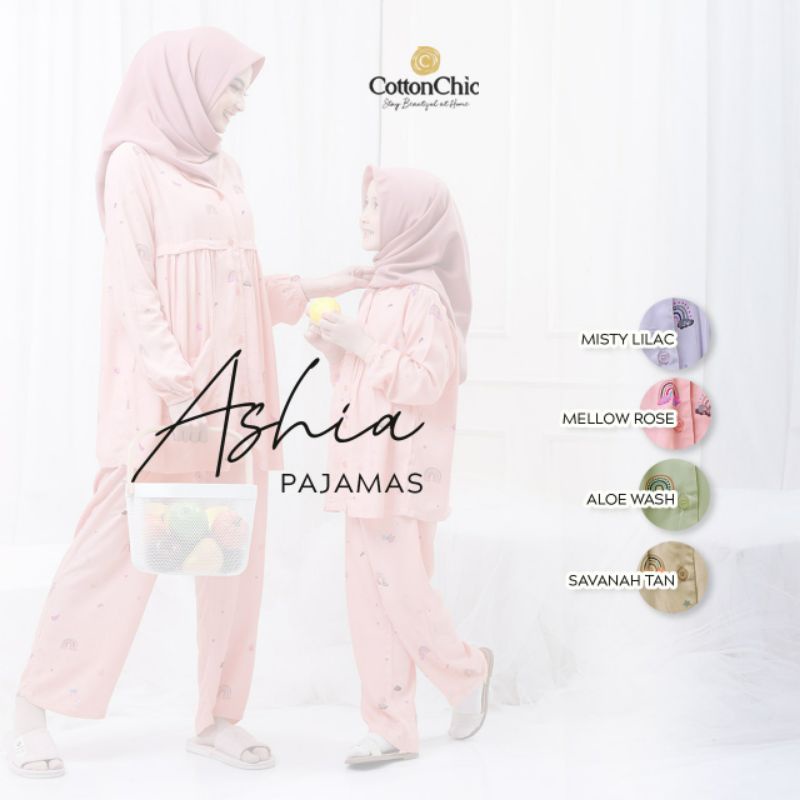 COTTONCHIC / ASHIA PAJAMAS / PAJAMAS COUPLE / PIYAMA ANAK / PIYAMA DEWASA / BAJU TIDUR COUPLE / PAJA
