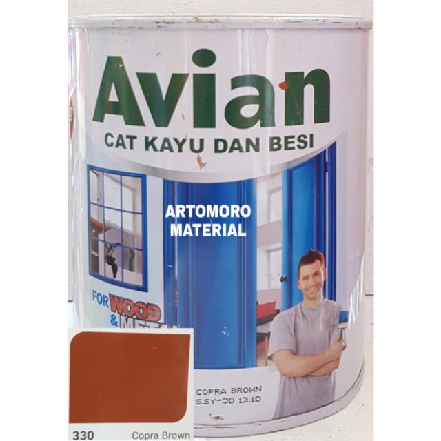  Cat  Besi  Kayu Avian Copra Brown 330 Cokelat Tua 