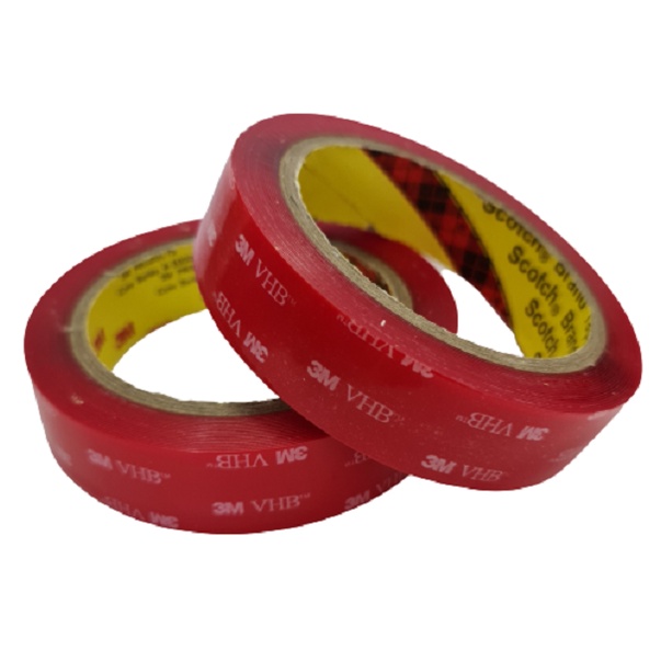 Double Tape 3M VHB Doubletape Bening Transparan 24MM x 4.5M 24 MM x 4.5 M Tebal 0.5 MM Automotive