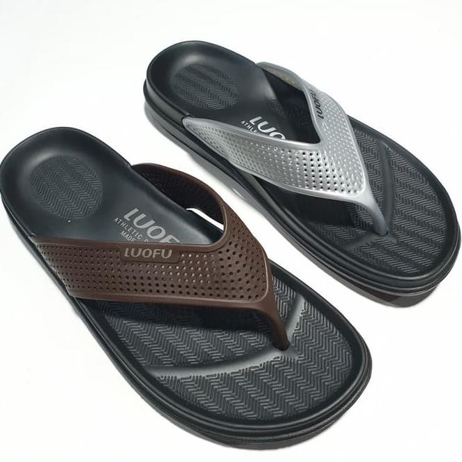 Qjqo Sandal Jepit Cowok Luofu Sendal Japit Pria Karet Import 6175 Ljk9