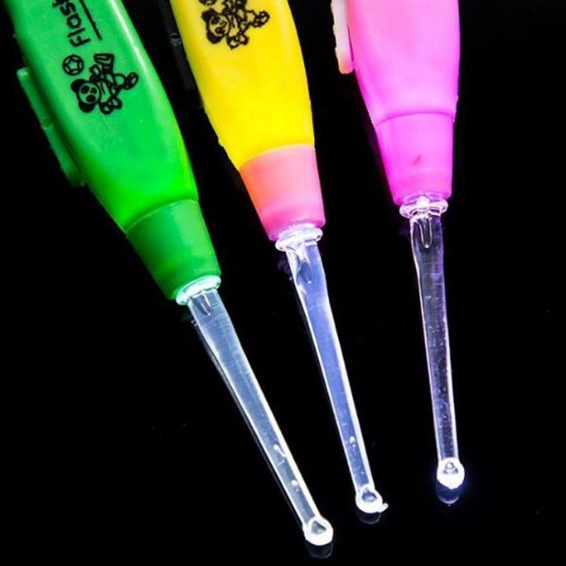 KOREK KUPING LED /EARPICK FLASHLIGHT /EARWAX LIGHT /PEMBERSIH TELINGA LAMPU SENTER