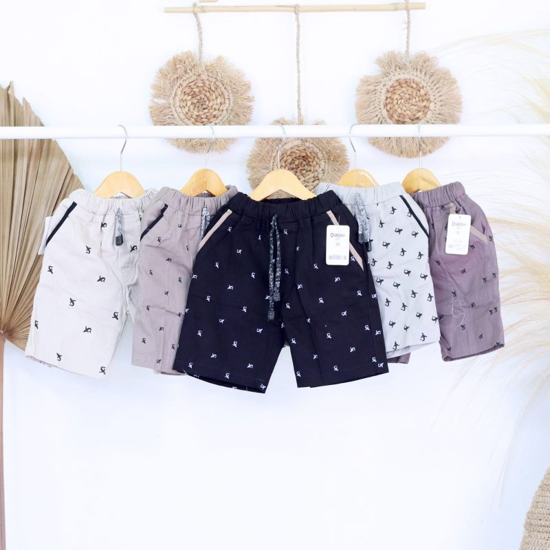 Celana chinos pendek anak cowok / celana chinos pendek motif / celana chinos pendek polos /celana pe