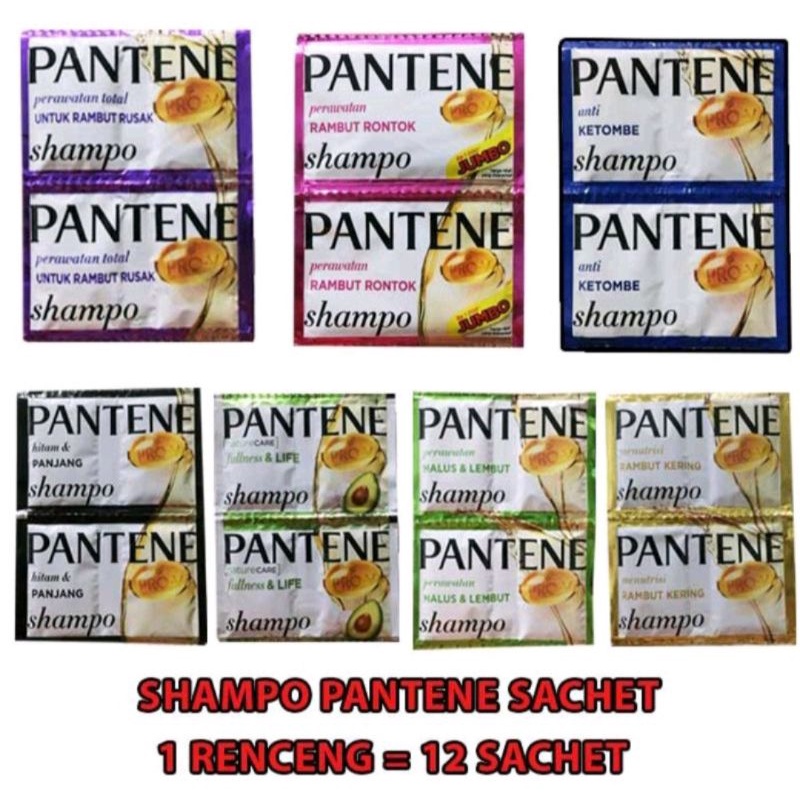 Jual Pantene Shampo Saset 1 Renceng isi 12 pcs Shopee Indonesia