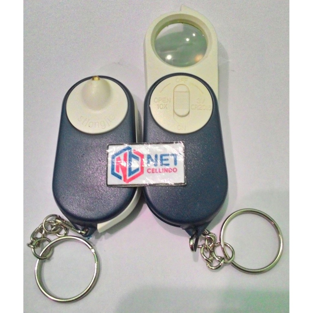 KACA PEMBESAR + LED / KACA PEMBESAR MINI + LED + GANTUNGAN / KEYCHAIN
