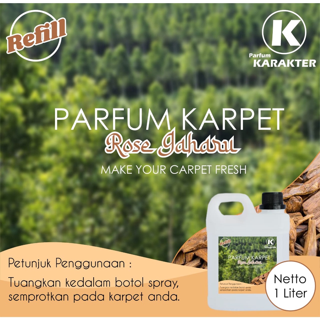 Parfum Karpet Pengharum Karpet Wangi Segar &amp; Tahan Lama | Kemasan Refil 1Liter