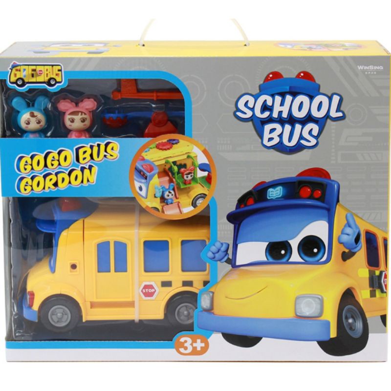 Gogo Bus School Bus : Gogo Bus Gordon Playset (New Arrival)