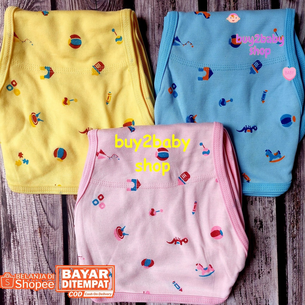 Popok bayi model tali motif full print warna Vinata isi 3 PCS