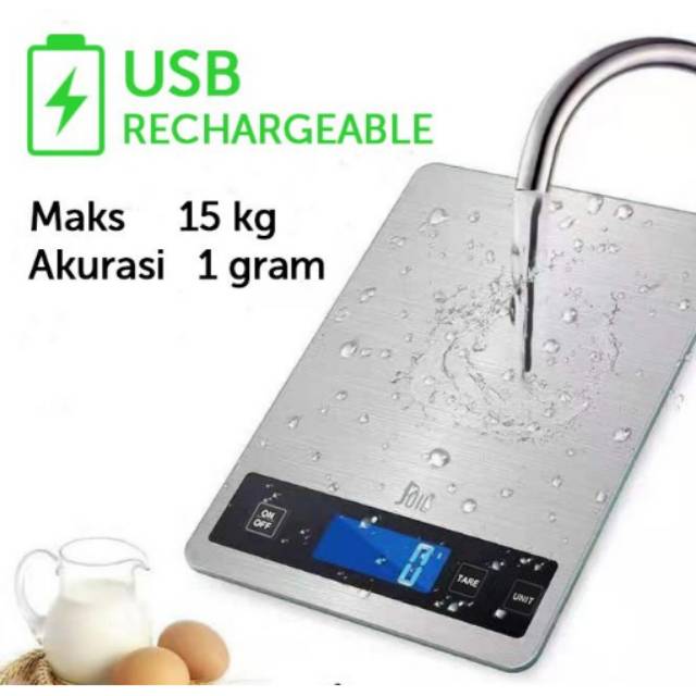 Timbangan Dapur digital max 15kg / Timbangan Joil