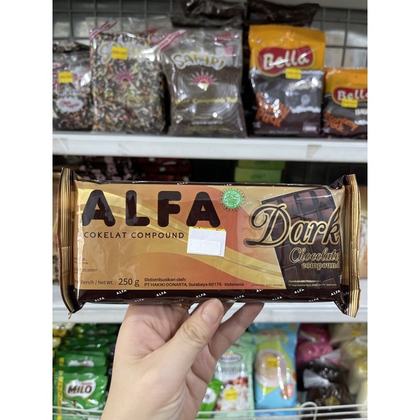 Cokelat Compound ALFA 250gr / coklat batang