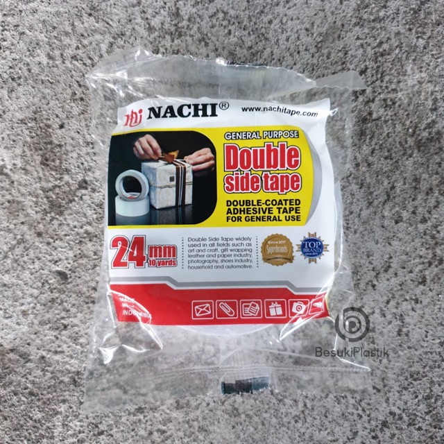 

Isolasi Double Tape Nachi 24mm x 10 yard / Nachi Double Tape 24mm / Solasi Nachi