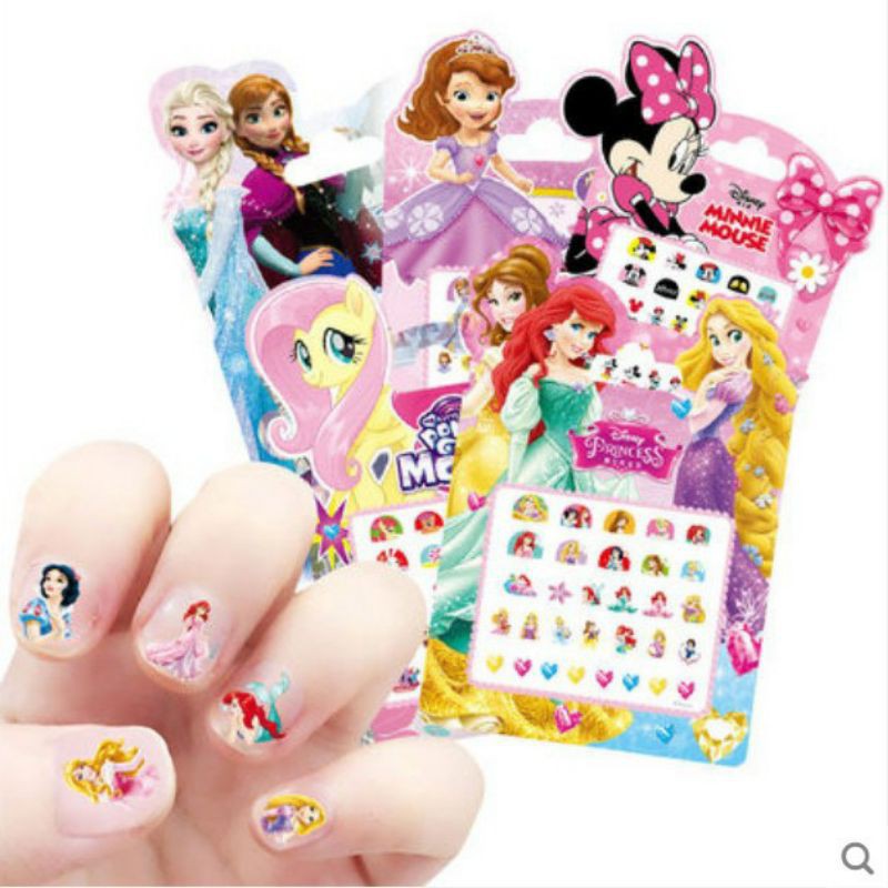 Stiker Kuku Anak Motif Kartun Lucu / Finger Nail Art