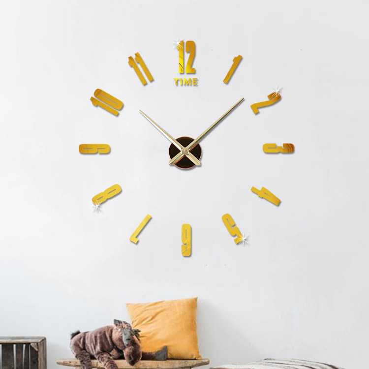 Jam Dinding DIY Giant Wall Clock Quartz Creative Design - DA06