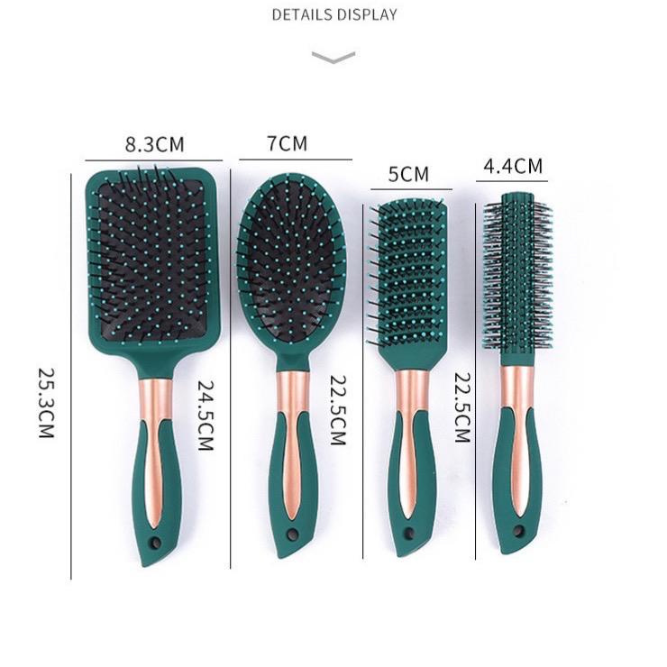 HAIR COMB SISIR SET HAIR BRUSH SISIR STATIS SEMUA JENIS RAMBUT ANTI KUSUT DAN PIJAT KEPALA-1