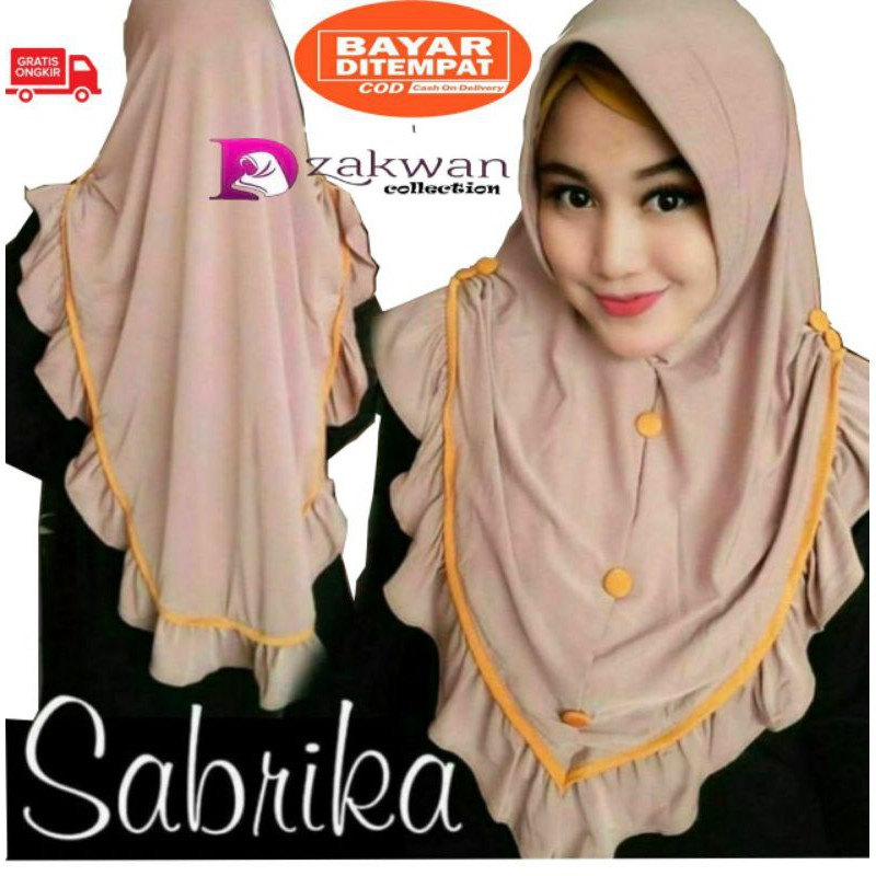 BERGO SABRIKA ECER || JILBAB INSTAN JERSEYo-1
