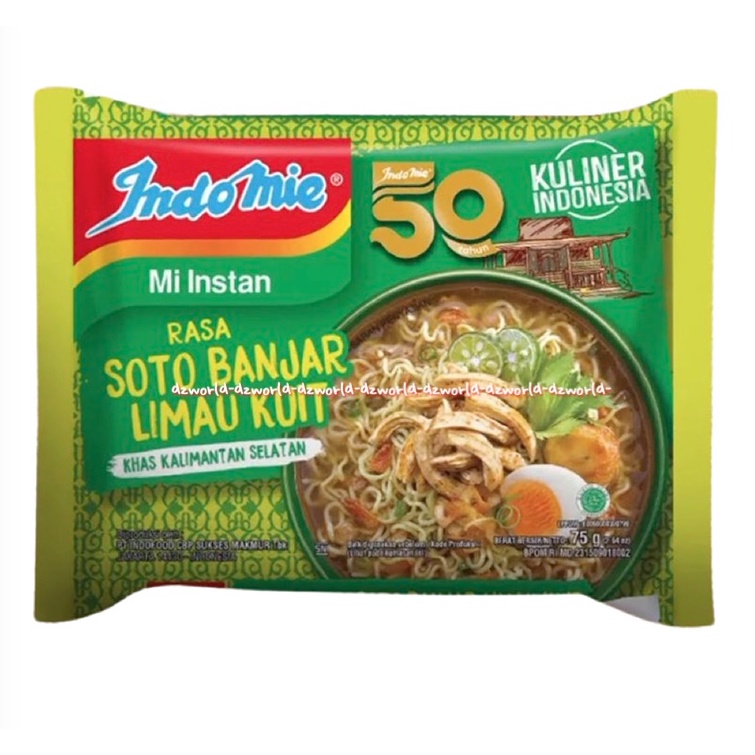 Indomie Rasa Soto Banjar Limau Kulit 75gr Khas Kalimantan Selatan Kalsel Indomi Mie Mi Instan Kuah Indo Mie Kuliner Indonesia