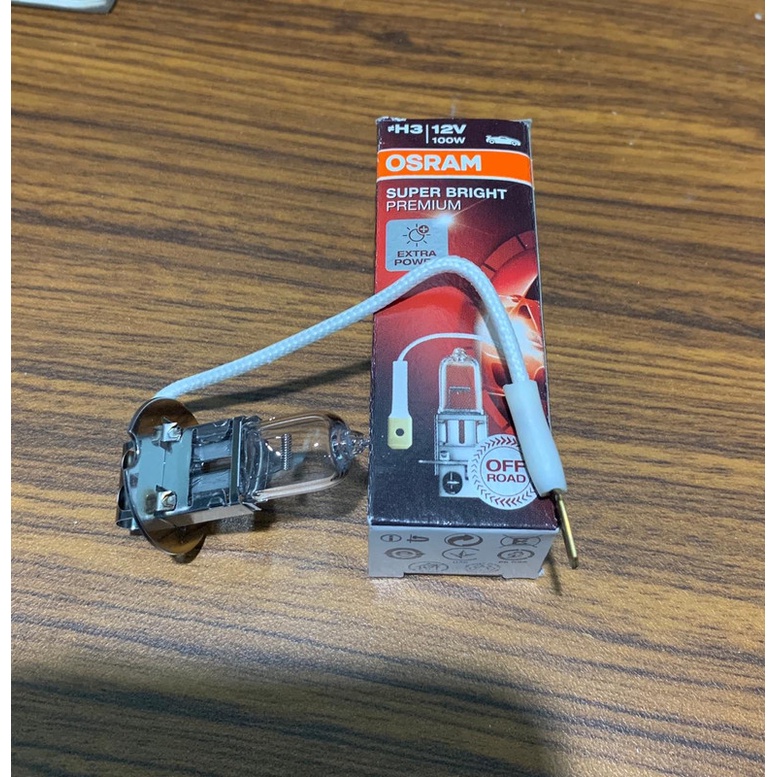 New Bohlam lampu depan H3 12v 100W Osram ORIGINAL