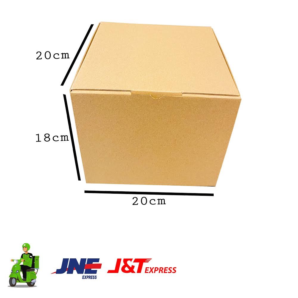 

Kardus DIE CUT polos uk. 20x20x18 cm