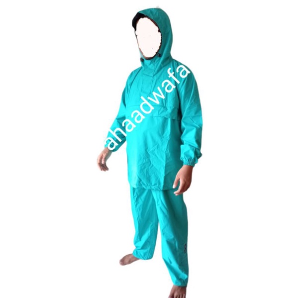 COD Jas hujan kain taslan balon / ripstop (size L,XL, XXL, XXXL)