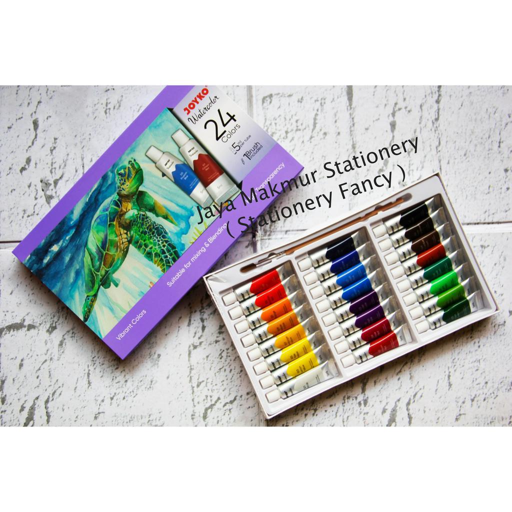 

Cat Air Water Color Joyko 24 Warna WC-4-24 (1 Set + Brush Included)