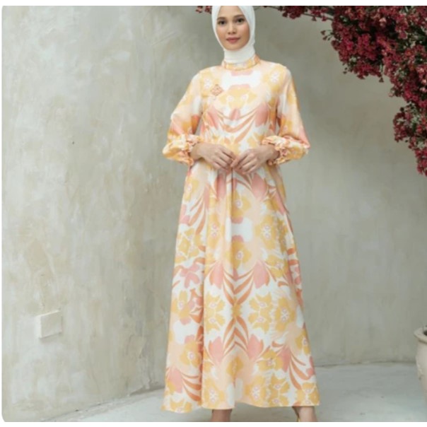 Sheila Dress in lemongrass  by Wearing Klamby