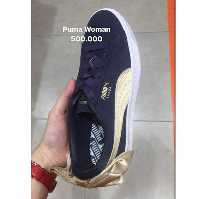 Sneakers sepatu wanita puma pita navy