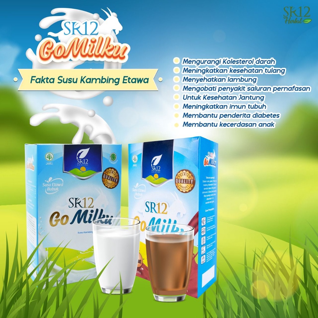 

SR12 GO MILKU SUSU ETAWA TERBAIK / GOMILKU SUSU KAMBING KUALITAS PREMIUM / GOAT MILK SUSU BUBUK BPOM