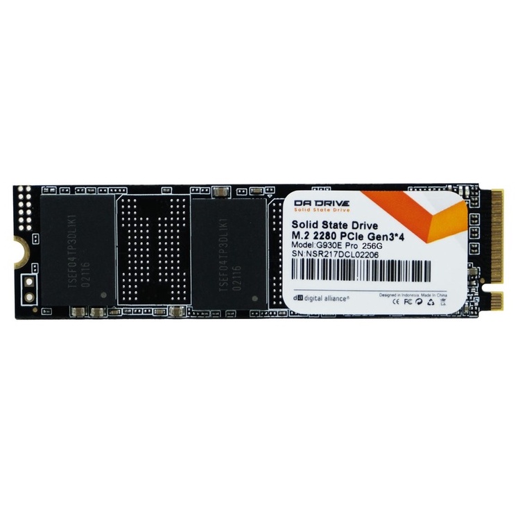 Digital Alliance DA Drive Pro PCIe 3x4 M.2 2280 NVMe 3D NAND SSD 256GB