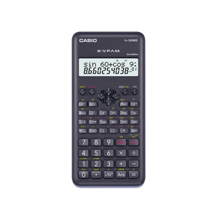 

STATIONERY HAUL- Kalkulator Sekolah/Kuliah Casio Scientific FX-350MS 2nd Ed-Kalkulator Sekolah - 240 fungsi