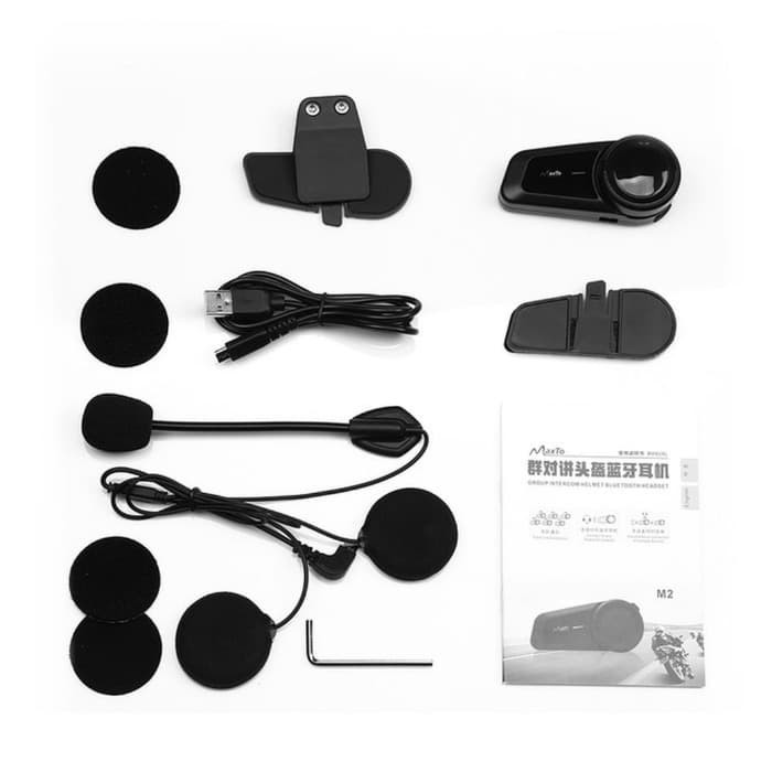 Maxto M2 Intercom Bluetooth Helm 6 Rider Original-4