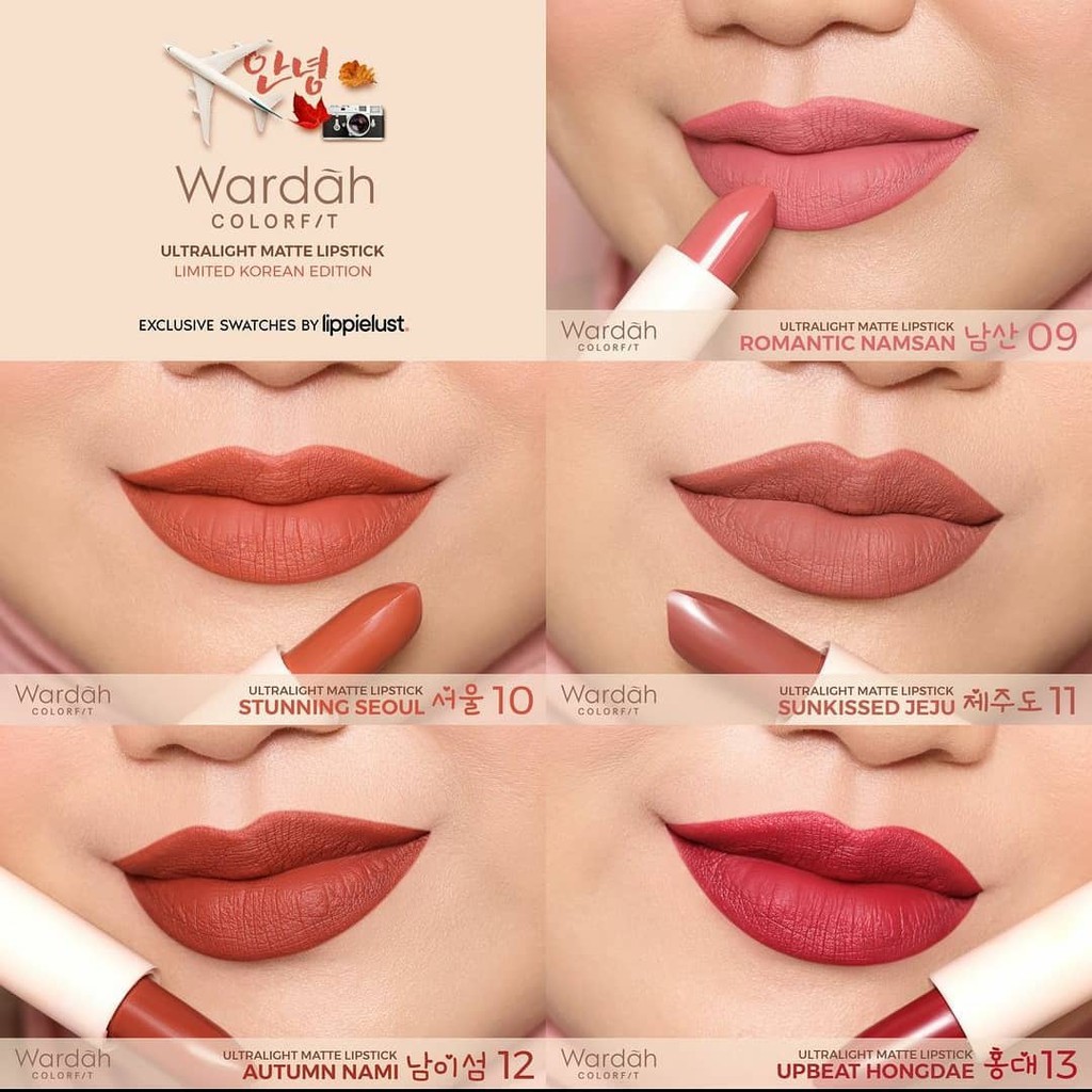 [100% Original] Wardah Colorfit Ultralight Matte Lipstick KOREA EDITION / Wardah Lipstik Korea