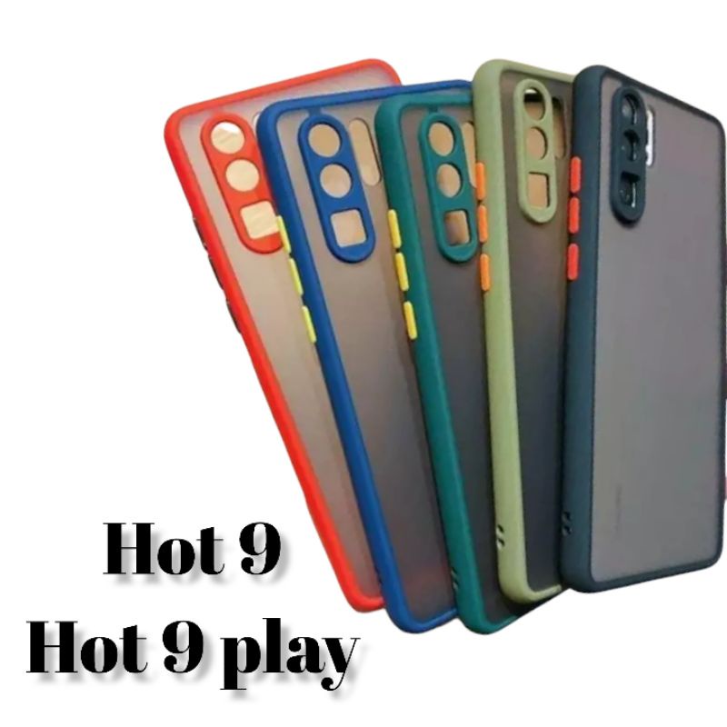 CASE MATTE INFINIX HOT 9/HOT 9 PLAY SILICON MACARON TRANSPARAN