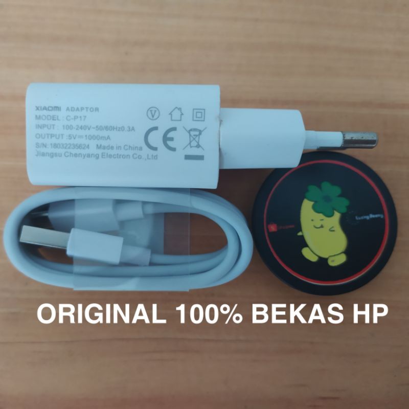 Cas Charger adaptor Xiaomi Redmi 6A Original 100% ori redmi note 5A redmi 5A bawaan HP C-P17 bekas