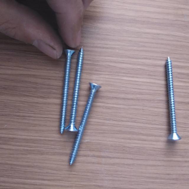 Sekrup philip fab flat head 8x2 inch per 100pc 4mm x 5cm